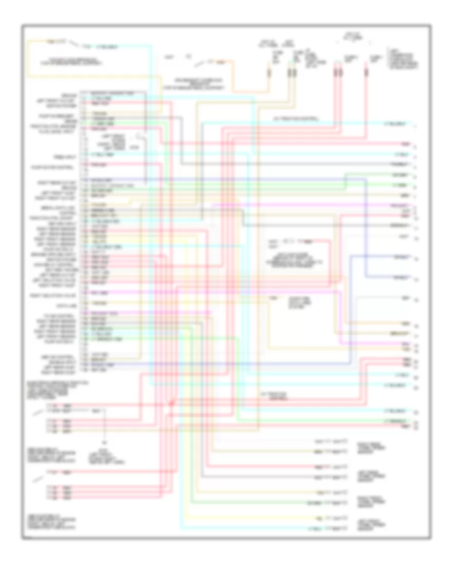 Anti lock Brake Wiring Diagrams 1 of 2 for Oldsmobile Eighty Eight Royale LS 1995