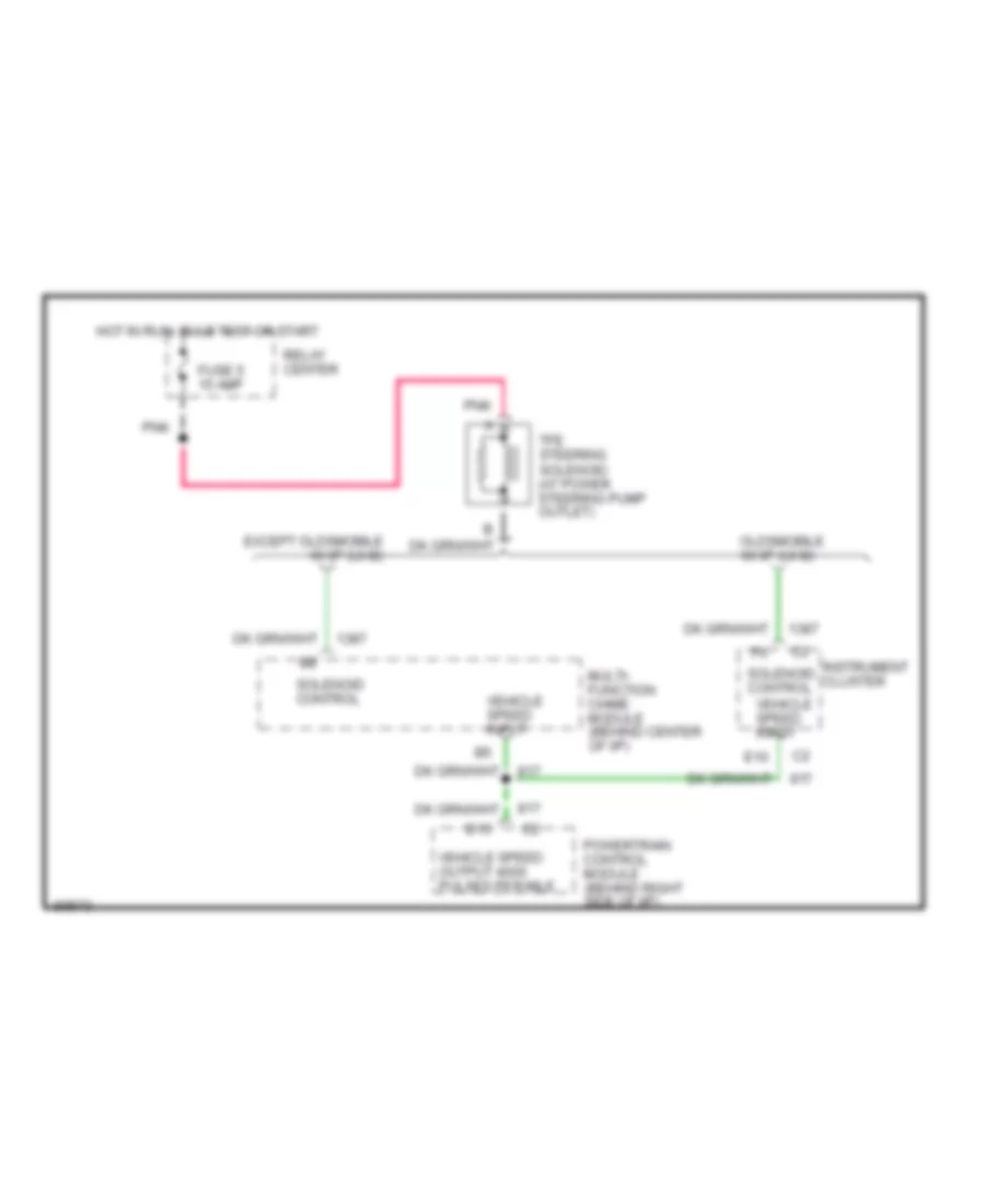 Electronic Power Steering Wiring Diagram for Oldsmobile Eighty Eight Royale LS 1995