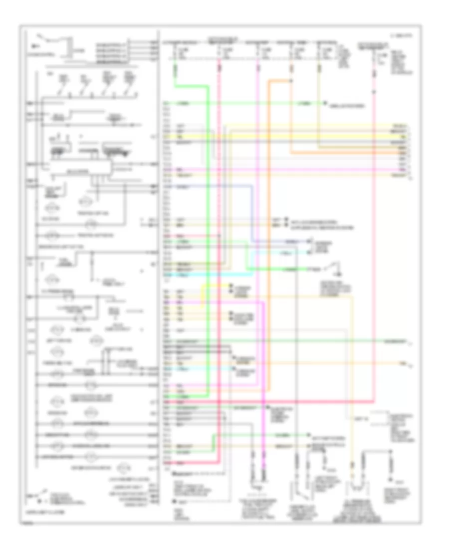 Instrument Cluster Wiring Diagram Gauges Cluster UH8 1 of 2 for Oldsmobile Eighty Eight Royale LS 1995