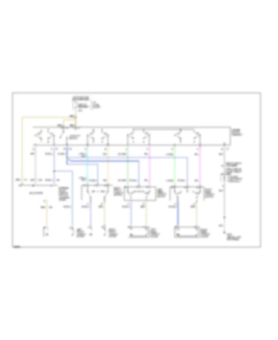 Power Window Wiring Diagram for Oldsmobile Eighty Eight Royale LS 1995