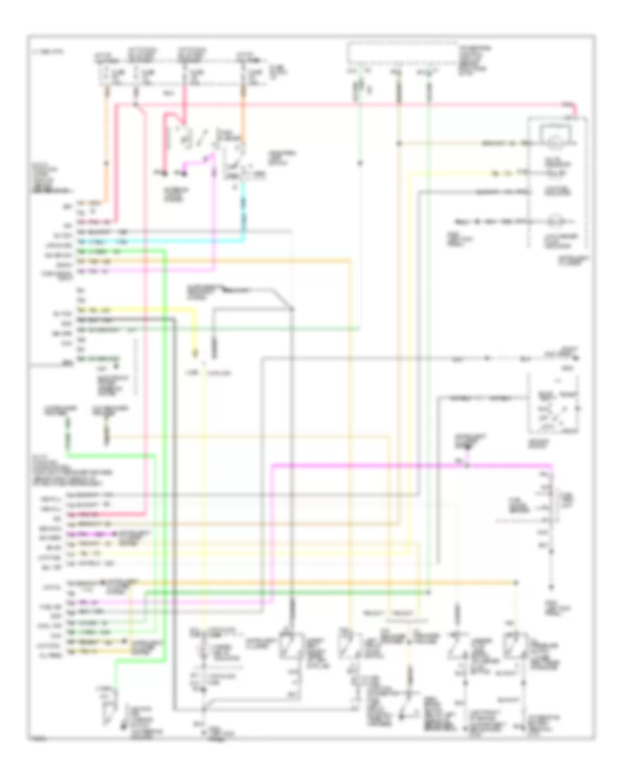 Warning System Wiring Diagrams for Oldsmobile Eighty Eight Royale LS 1995