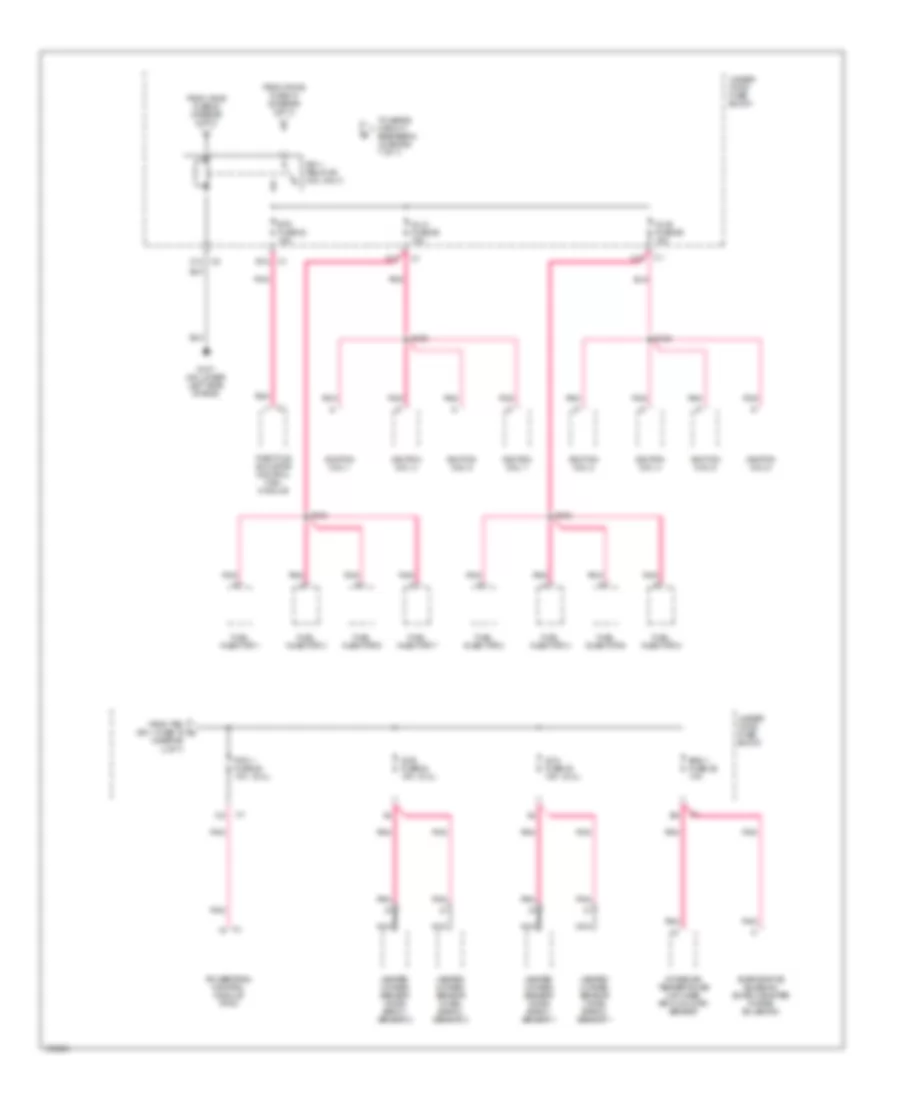 Power Distribution Wiring Diagram 6 of 7 for Oldsmobile Bravada 2004