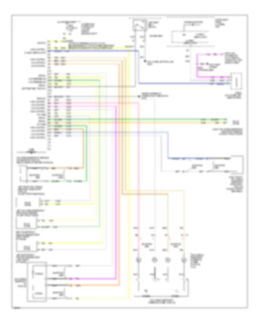 Supplemental Restraints Wiring Diagram for Oldsmobile Bravada 2004