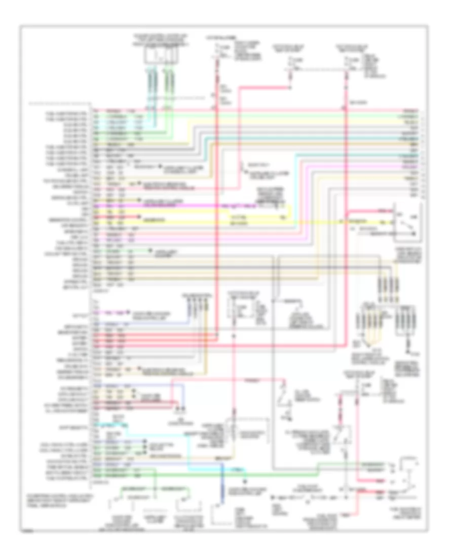 3.8L (VIN K), Engine Performance Wiring Diagrams (1 of 3) for Oldsmobile Eighty-Eight Royale LSS 1995