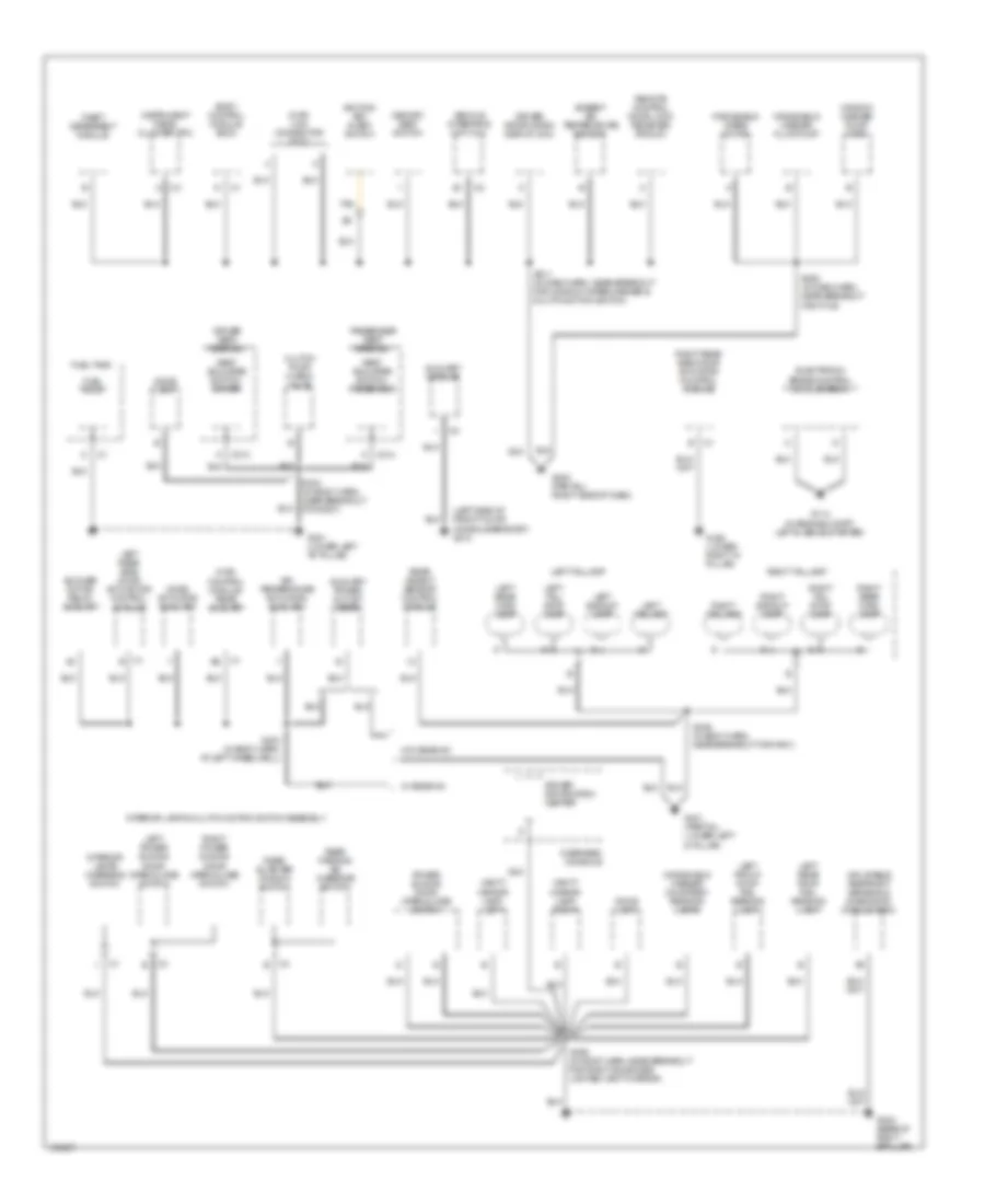 Ground Distribution Wiring Diagram (2 of 3) for Oldsmobile Silhouette GL 2004