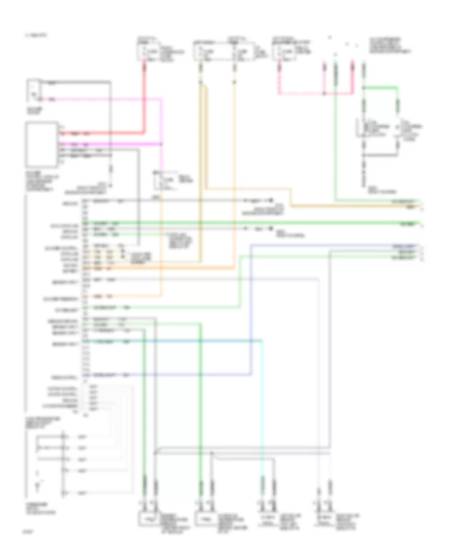 Электросхема кондиционера A/C, Авто A/C (1 из 2) для Oldsmobile Ninety-Eight Regency Elite 1995