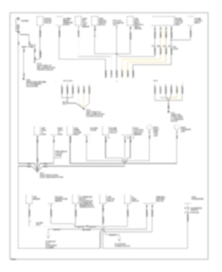 Ground Distribution Wiring Diagram 1 of 6 for Oldsmobile Ninety Eight Regency Elite 1995
