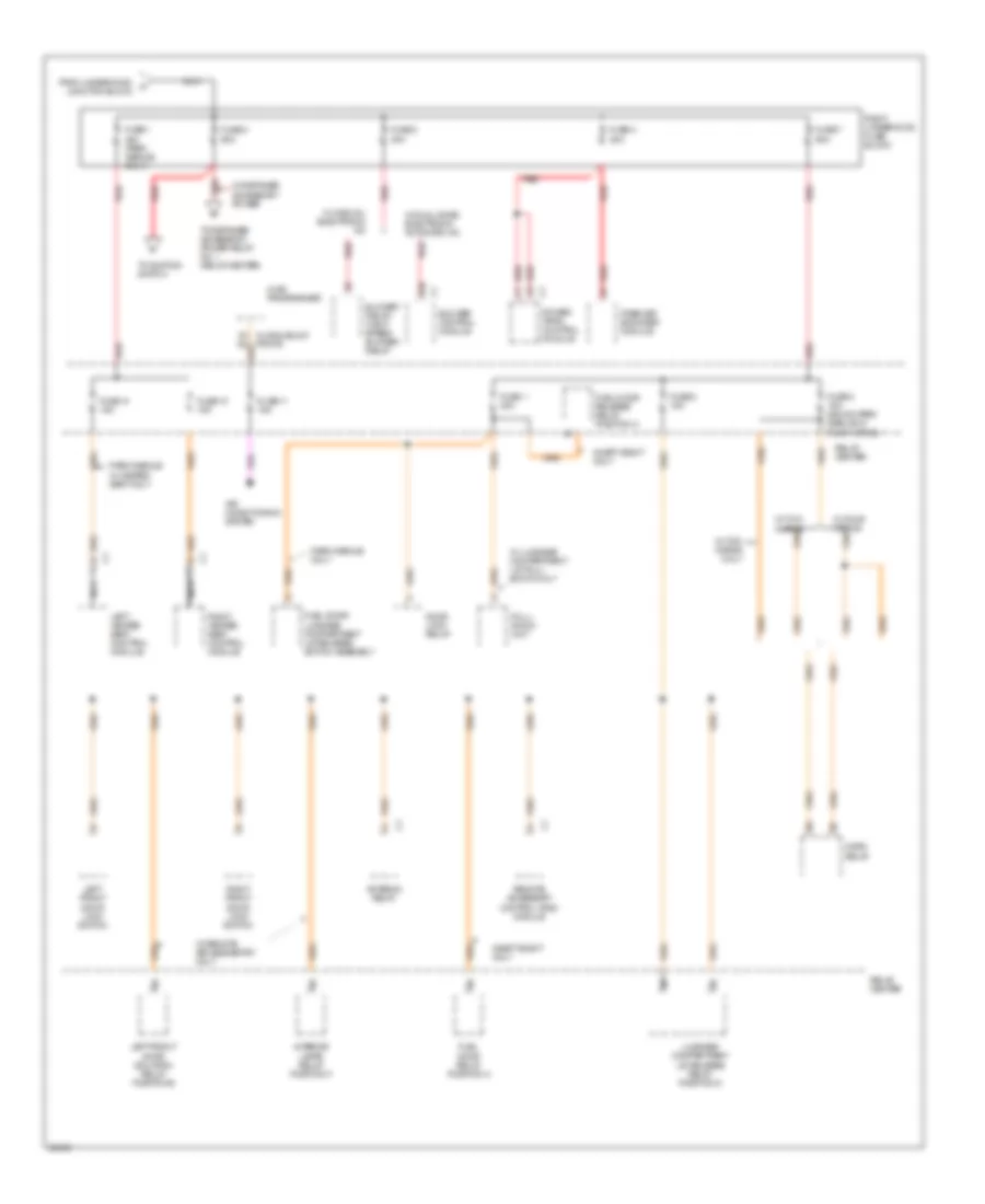 Power Distribution Wiring Diagram (2 of 6) for Oldsmobile Ninety-Eight Regency Elite 1995