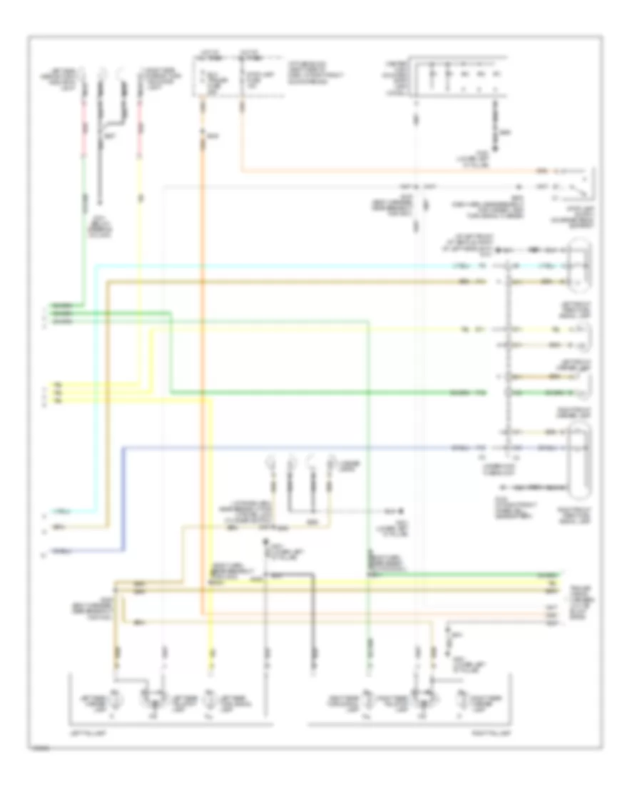 Exterior Lamps Wiring Diagram 2 of 2 for Oldsmobile Silhouette GLS 2004