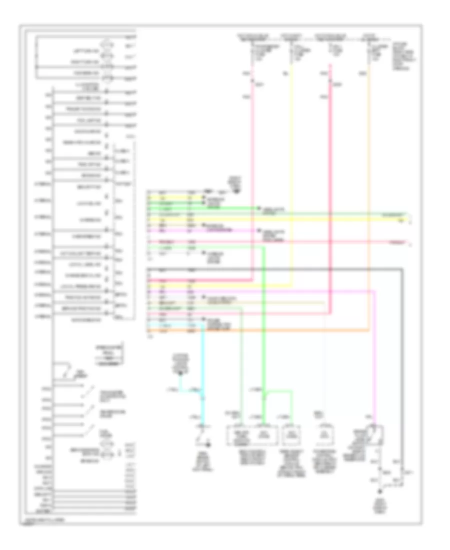 Instrument Cluster Wiring Diagram 1 of 2 for Oldsmobile Silhouette GLS 2004