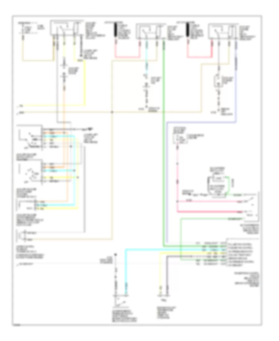 3.8L (VIN L), AC Wiring Diagram (2 of 2) for Oldsmobile Silhouette 1995