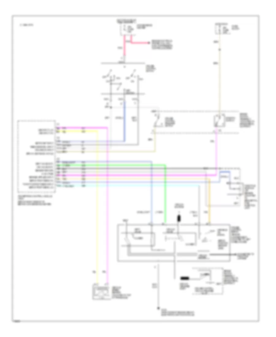 3.8L (VIN L), Cruise Control Wiring Diagram for Oldsmobile Silhouette 1995