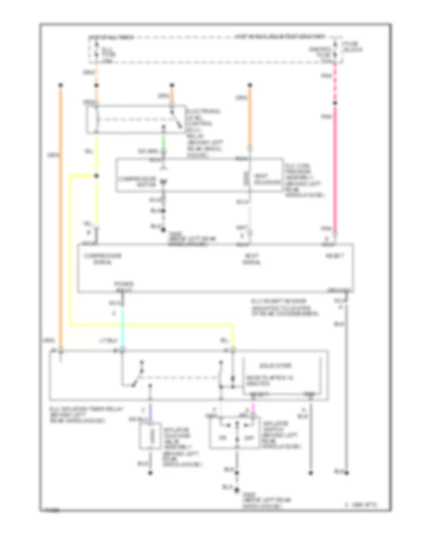 Electronic Suspension Wiring Diagram for Oldsmobile Silhouette 1995