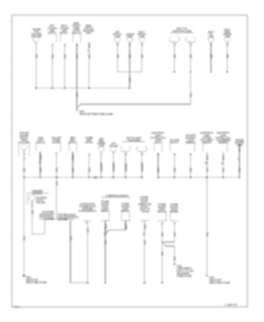 Ground Distribution Wiring Diagram (3 of 3) for Oldsmobile Silhouette 1995