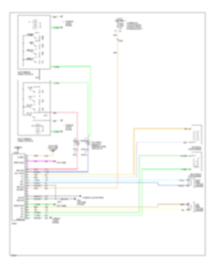 Base Radio Wiring Diagram for Oldsmobile Silhouette Premiere Edition 2004