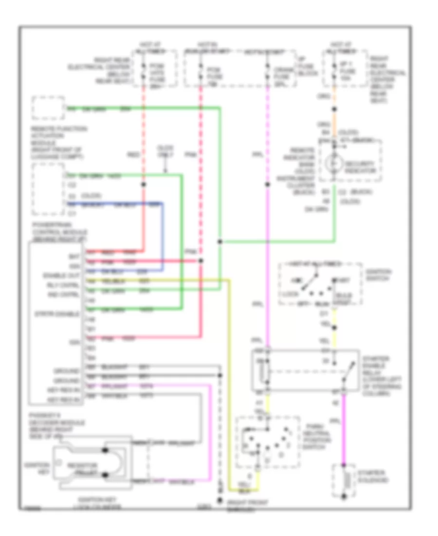 Pass Key Wiring Diagram for Oldsmobile Aurora 1996