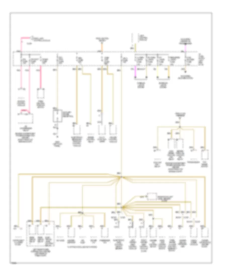 Power Distribution Wiring Diagram 4 of 4 for Oldsmobile Aurora 1996