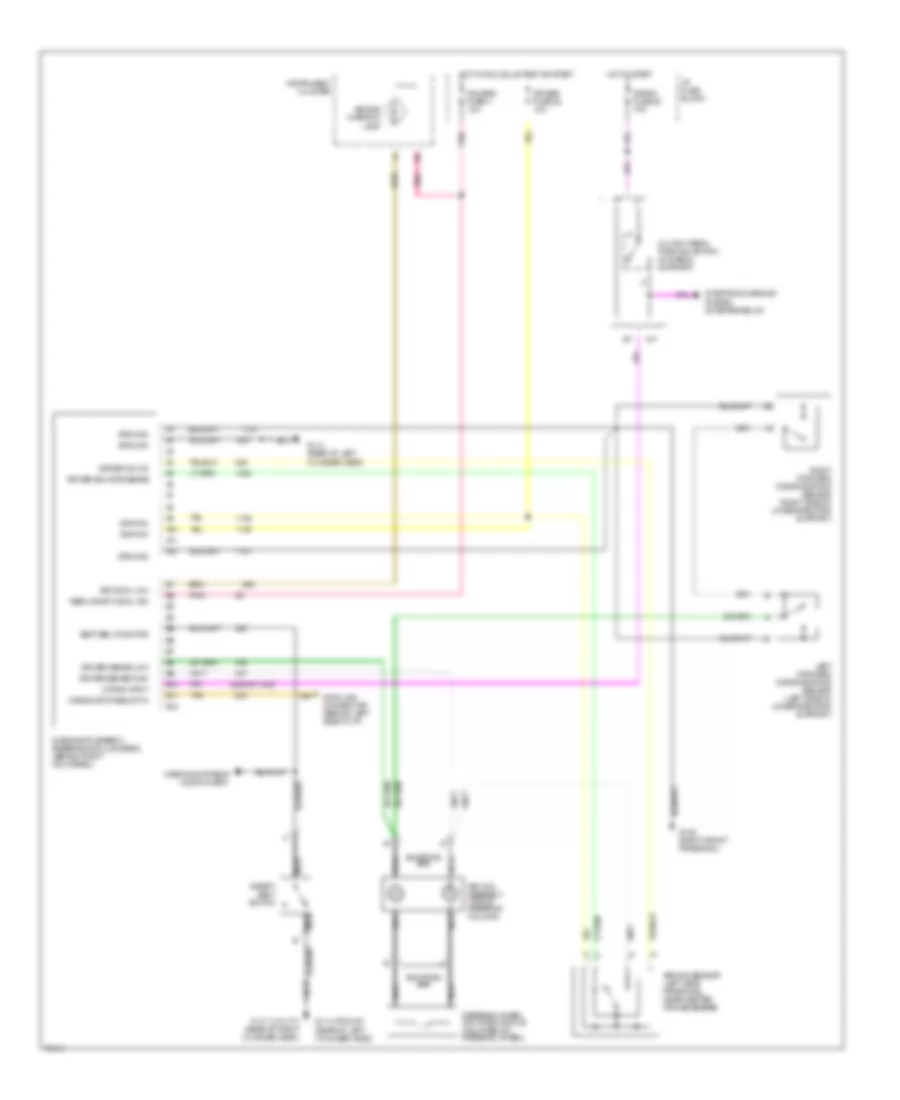 Supplemental Restraint Wiring Diagram for Oldsmobile Bravada 1996