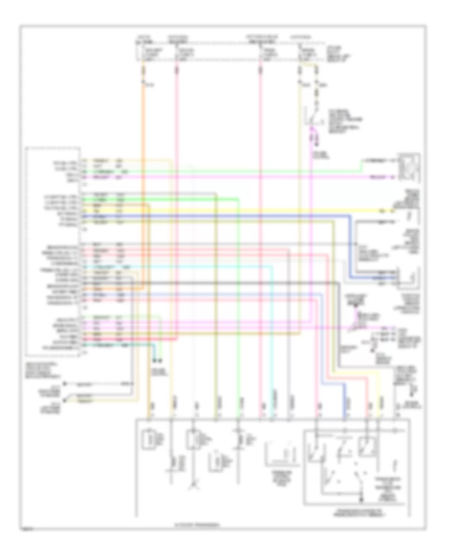 4 3L VIN W Transmission Wiring Diagram for Oldsmobile Bravada 1996