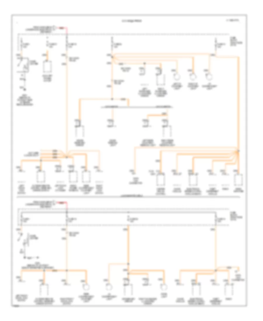 Power Distribution Wiring Diagram 4 of 6 for Oldsmobile Cutlass Supreme SL 1996