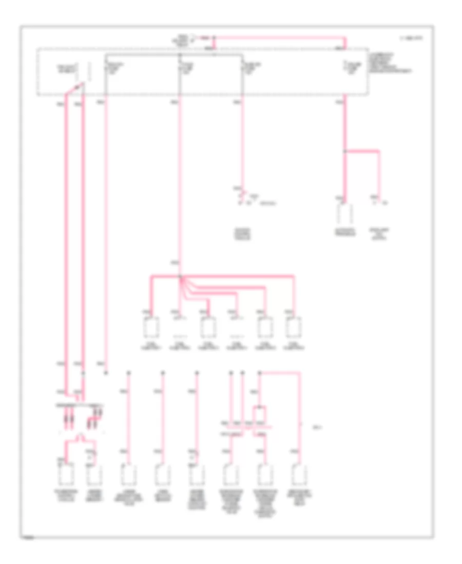 Power Distribution Wiring Diagram 6 of 6 for Oldsmobile Cutlass Supreme SL 1996