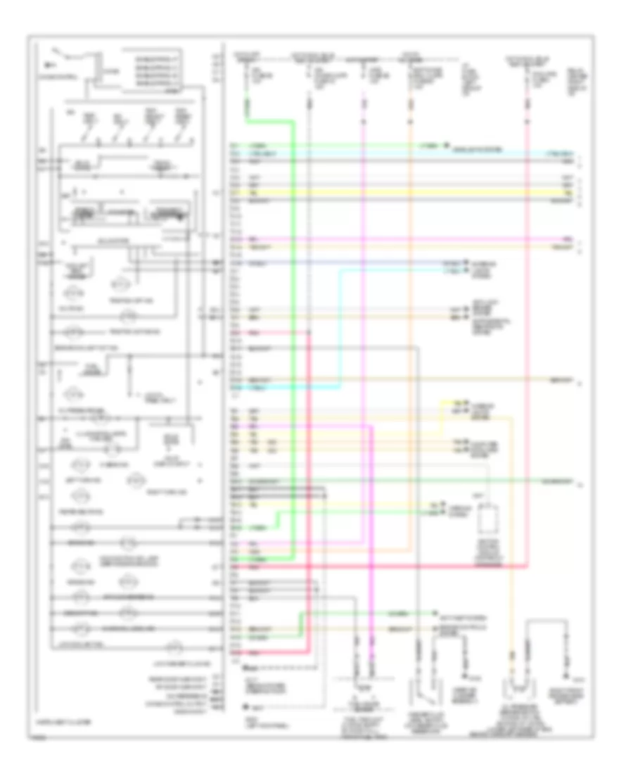 Instrument Cluster Wiring Diagram, Gauges Cluster, UH8 (1 of 2) for Oldsmobile Eighty-Eight 1996