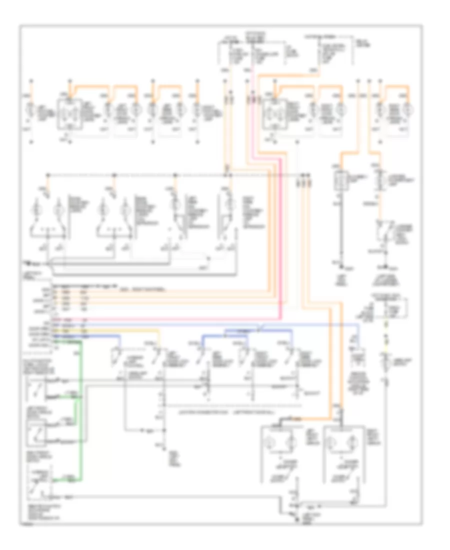 Courtesy Lamps Wiring Diagram for Oldsmobile Eighty Eight 1996