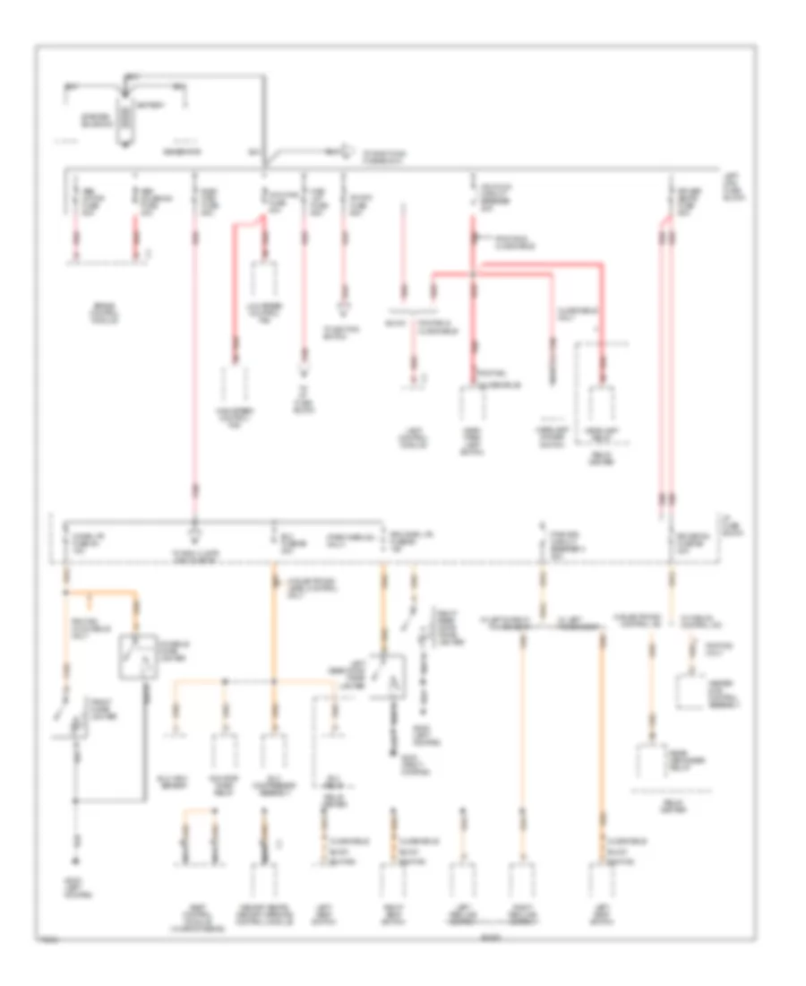 Power Distribution Wiring Diagram 1 of 5 for Oldsmobile Eighty Eight 1996