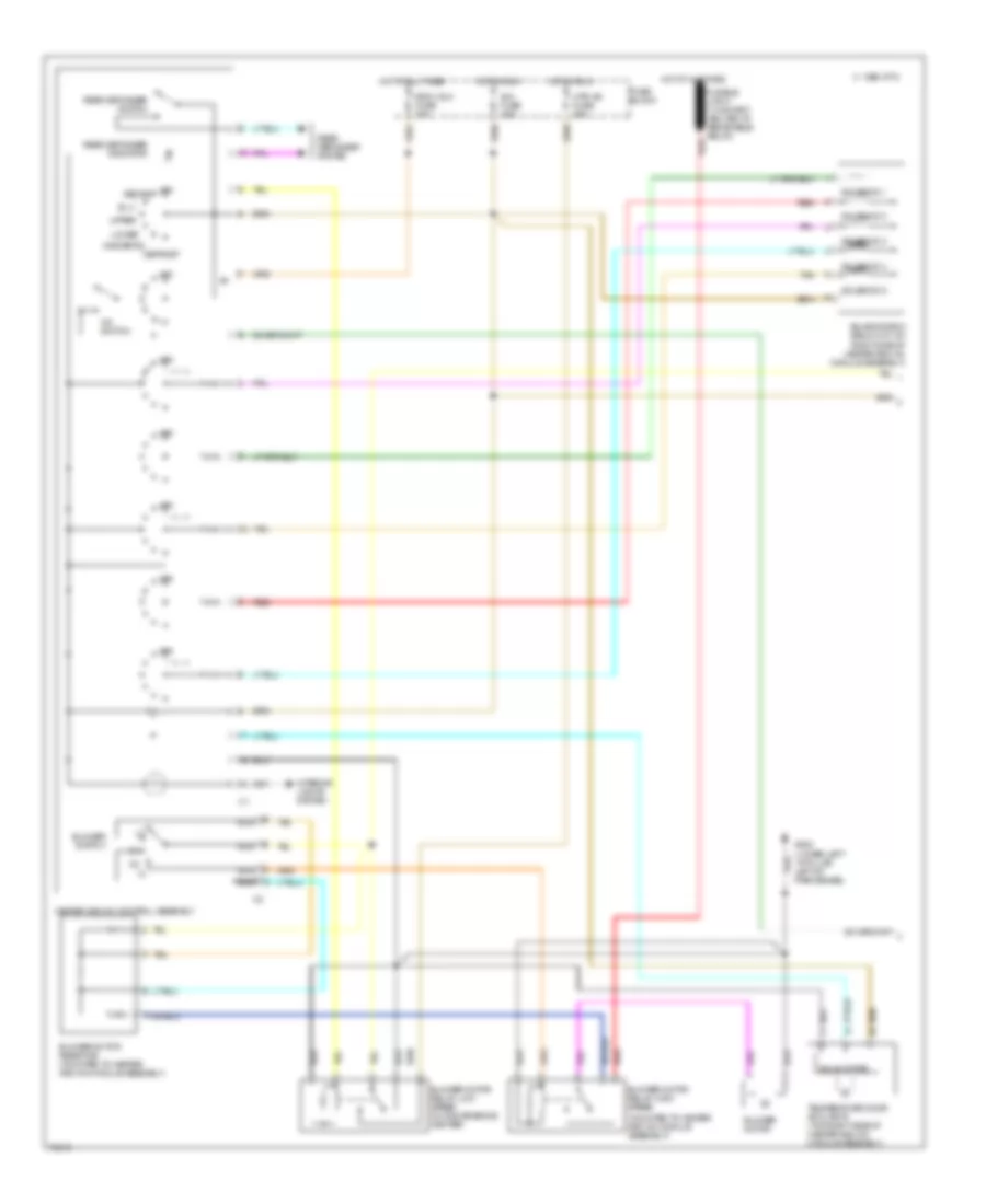 Air Conditioning Wiring Diagrams 1 of 2 for Oldsmobile Silhouette 1996