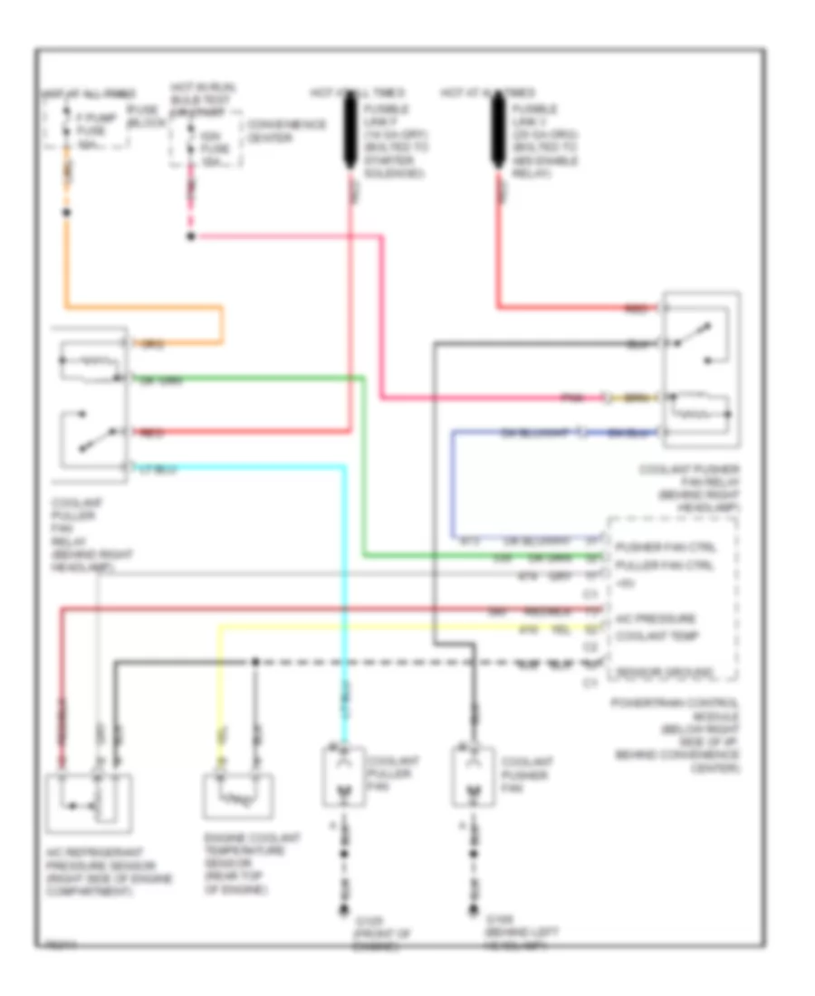 Cooling Fan Wiring Diagram for Oldsmobile Silhouette 1996