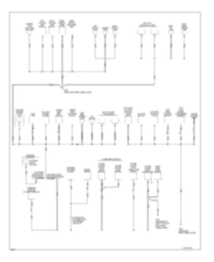 Ground Distribution Wiring Diagram 3 of 3 for Oldsmobile Silhouette 1996