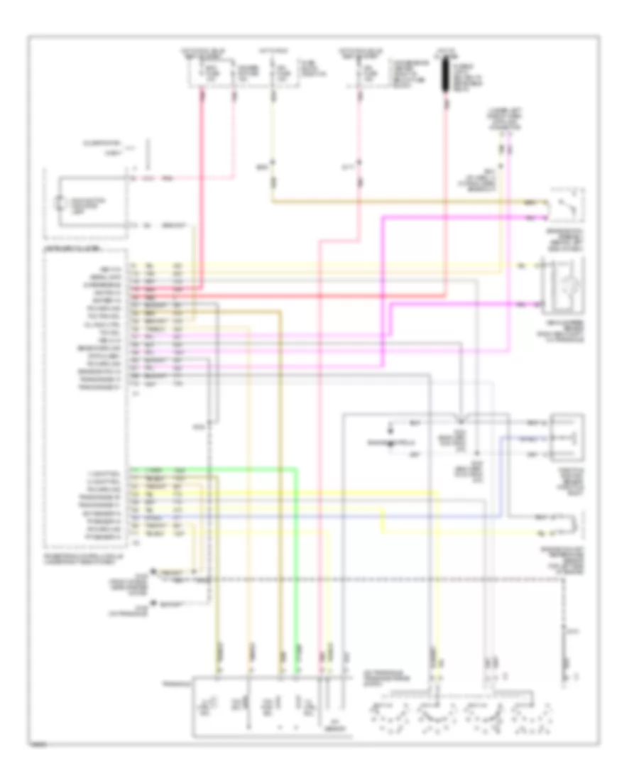 3.4L (VIN E), Transmission Wiring Diagram for Oldsmobile Silhouette 1996
