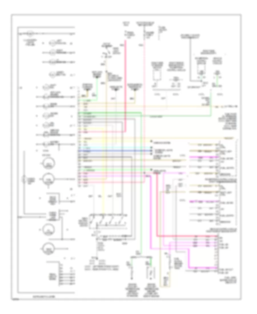 Instrument Cluster Wiring Diagram 1 of 2 for Oldsmobile Bravada 1997