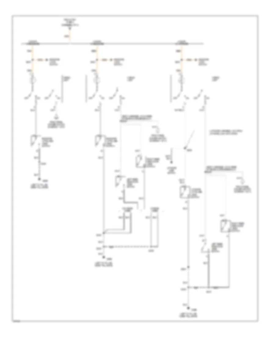 Courtesy Lamps Wiring Diagram 3 of 3 for Oldsmobile Bravada 1997