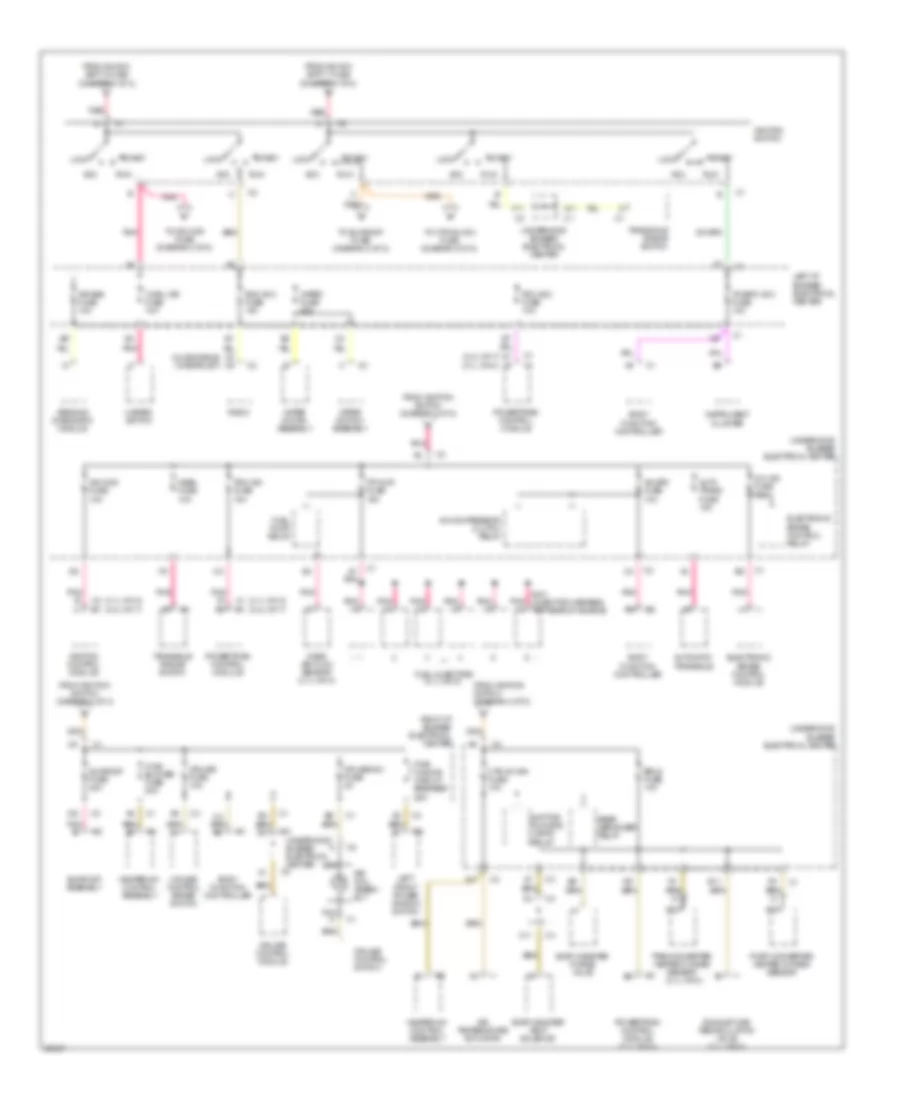 Power Distribution Wiring Diagram 2 of 2 for Oldsmobile Cutlass 1997