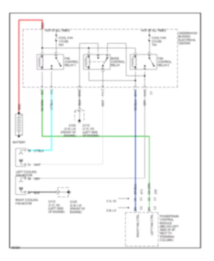 Cooling Fan Wiring Diagram for Oldsmobile Cutlass GLS 1997