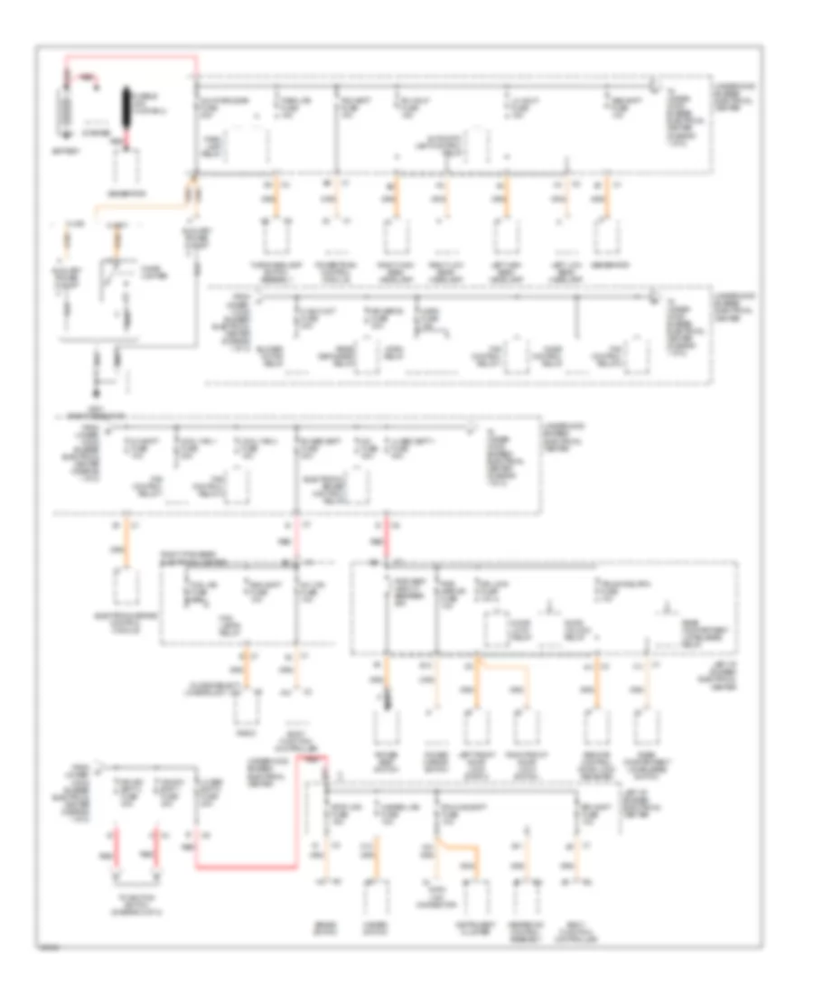 Power Distribution Wiring Diagram 1 of 2 for Oldsmobile Cutlass GLS 1997