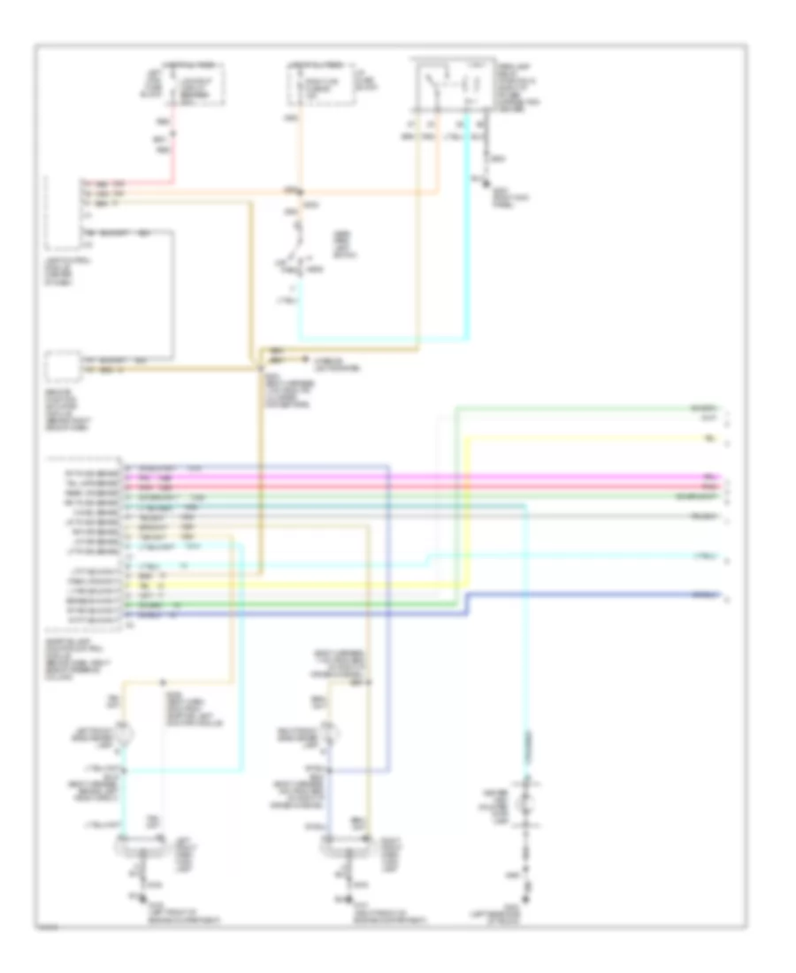 Exterior Lamps Wiring Diagram, with Adaptive Lamp Monitor (1 of 2) for Oldsmobile Eighty-Eight 1997