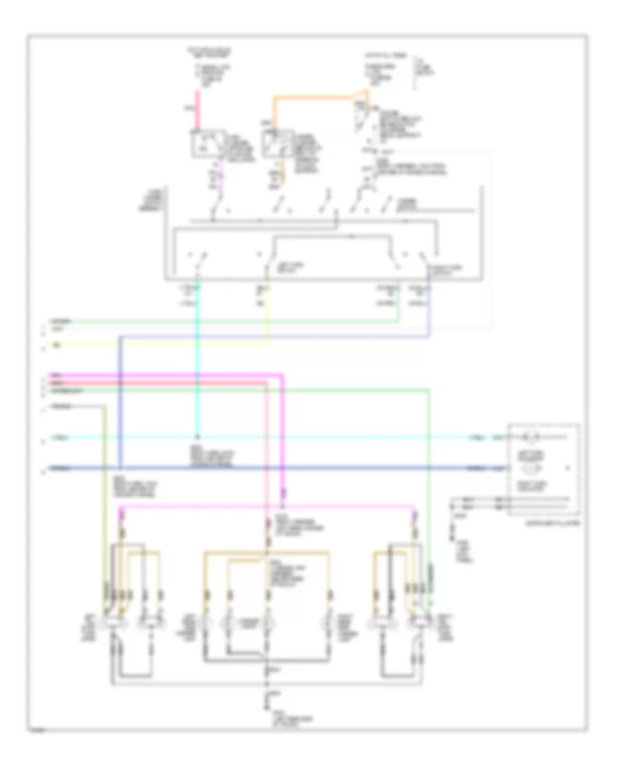 Exterior Lamps Wiring Diagram with Adaptive Lamp Monitor 2 of 2 for Oldsmobile Eighty Eight 1997