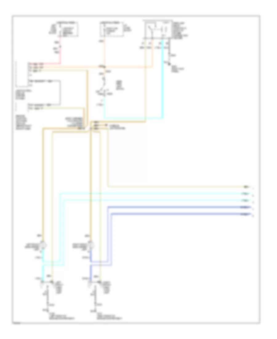 Exterior Lamps Wiring Diagram, without Adaptive Lamp Monitor (1 of 2) for Oldsmobile Eighty-Eight 1997