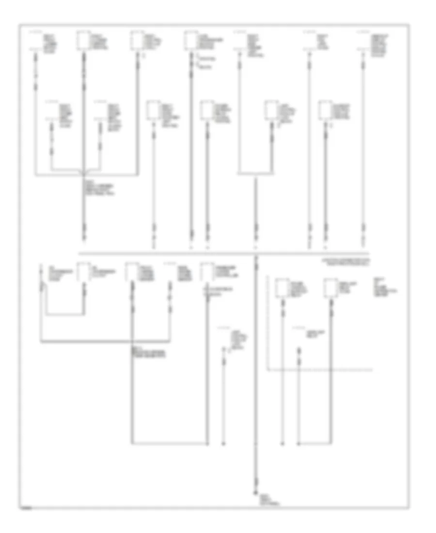 Ground Distribution Wiring Diagram 3 of 6 for Oldsmobile Eighty Eight 1997