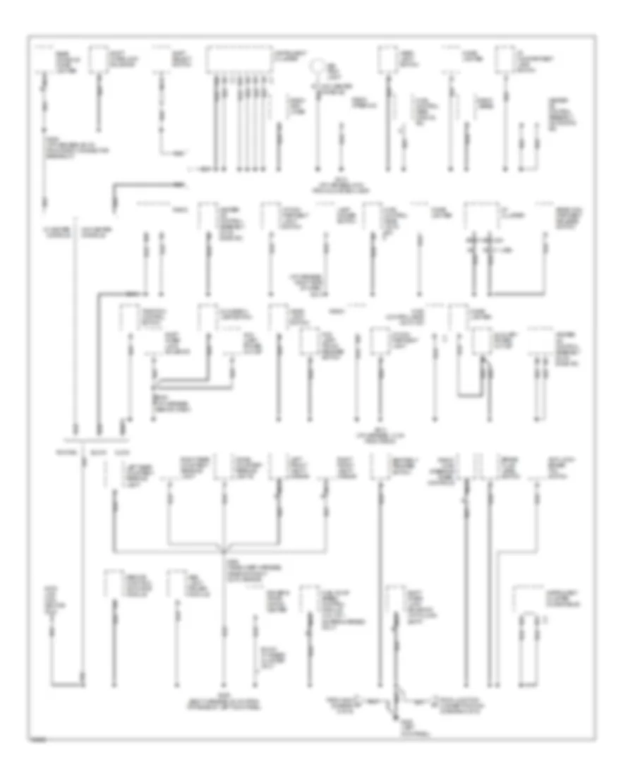 Ground Distribution Wiring Diagram 4 of 6 for Oldsmobile Eighty Eight 1997