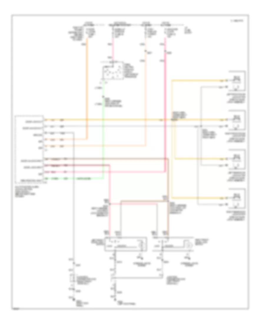 Door Lock Wiring Diagram for Oldsmobile Eighty Eight 1997