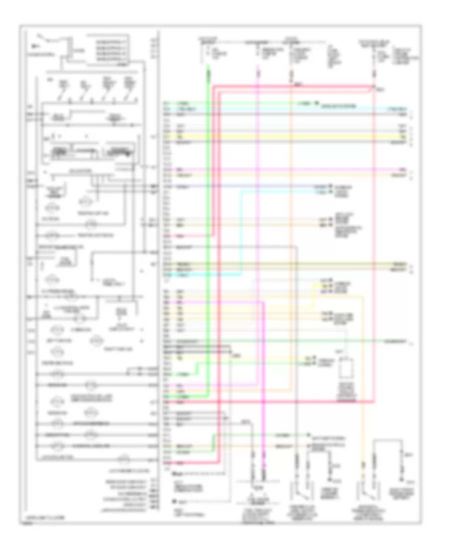 Instrument Cluster Wiring Diagram 1 of 2 for Oldsmobile Regency 1997