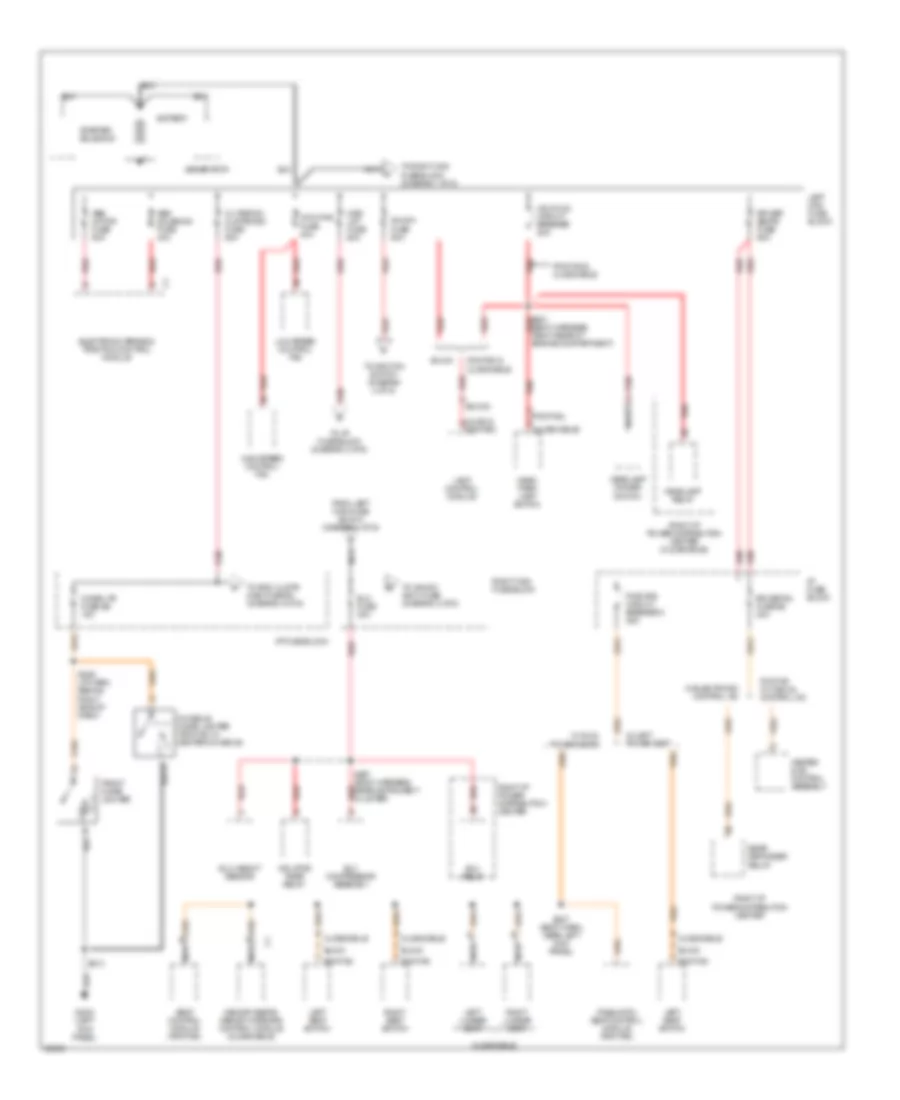 Power Distribution Wiring Diagram 1 of 6 for Oldsmobile Regency 1997