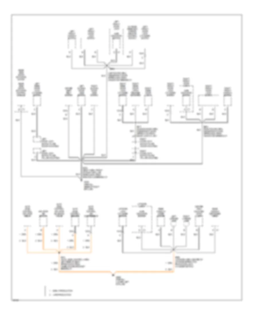 Ground Distribution Wiring Diagram (3 of 3) for Oldsmobile Silhouette 1997