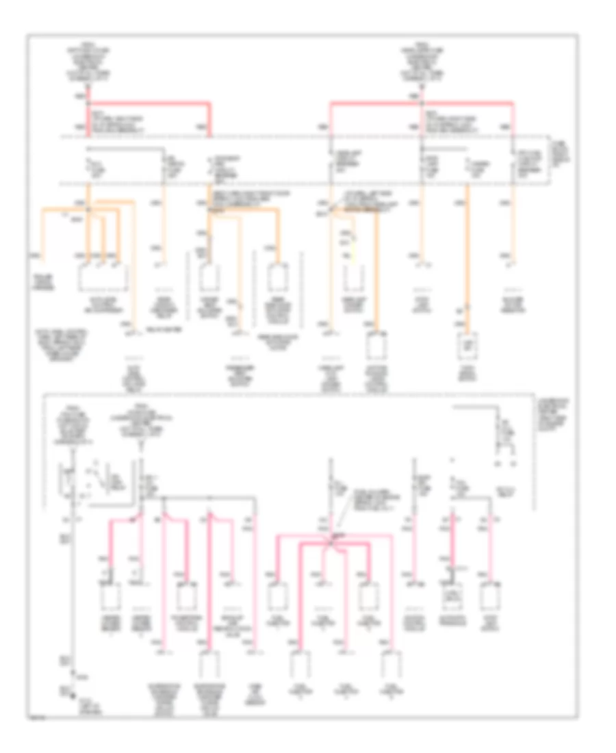 Power Distribution Wiring Diagram 2 of 4 for Oldsmobile Silhouette 1997