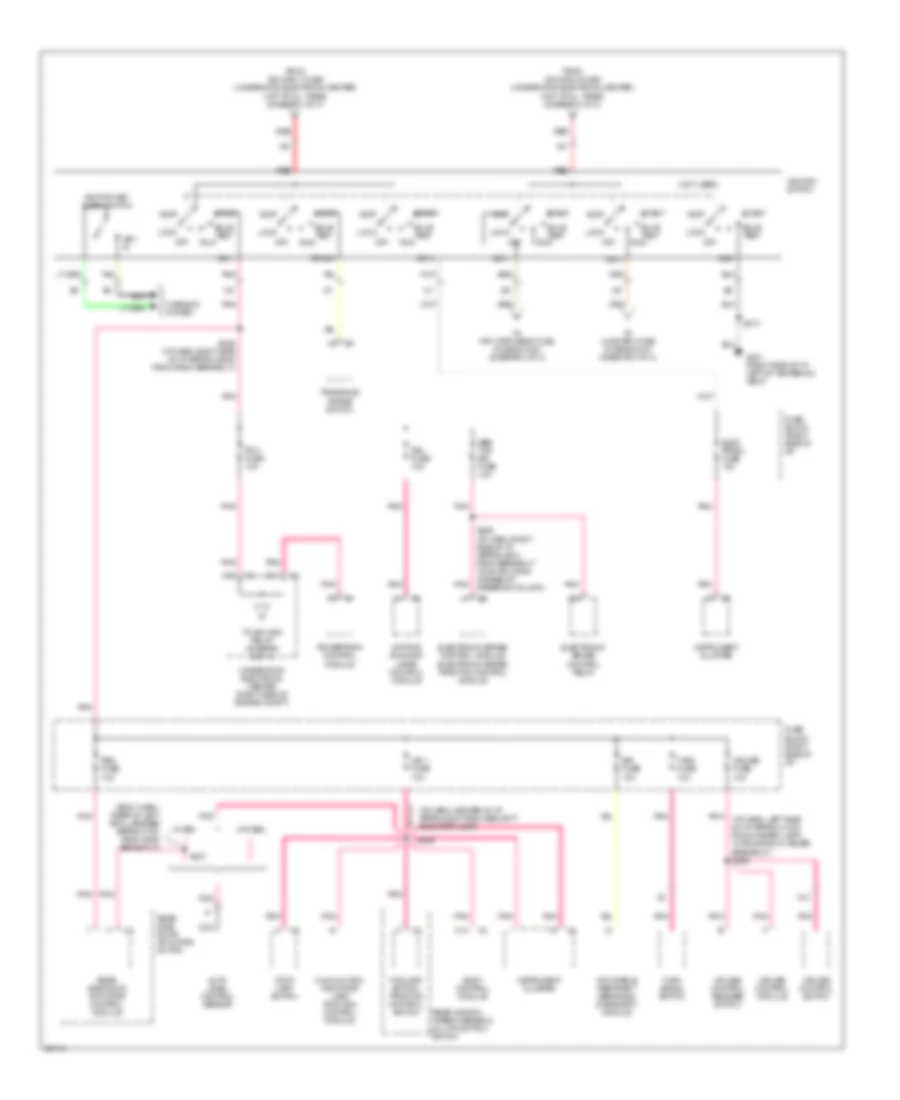 Power Distribution Wiring Diagram 3 of 4 for Oldsmobile Silhouette 1997