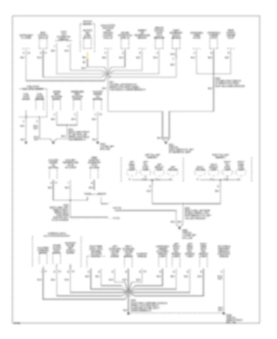 Ground Distribution Wiring Diagram (2 of 3) for Oldsmobile Silhouette GL 1997