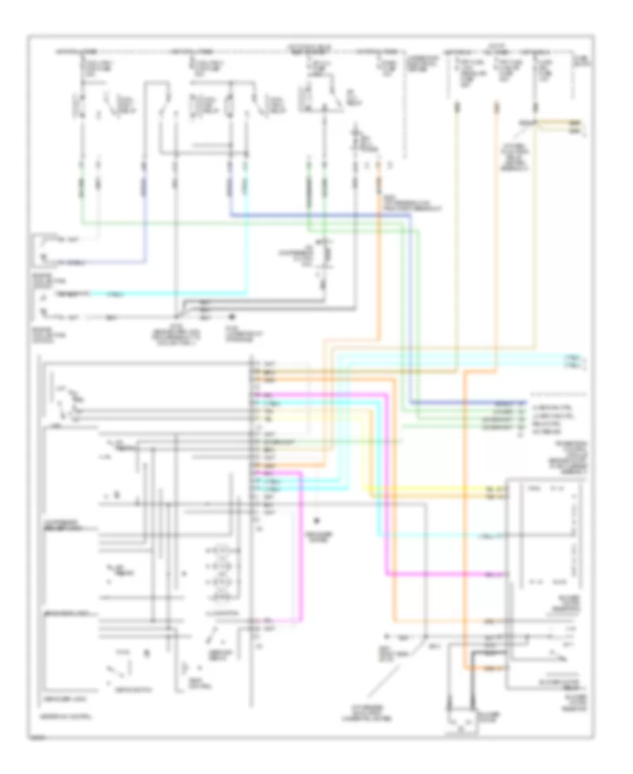 Air Conditioning Wiring Diagrams 1 of 2 for Oldsmobile Silhouette GLS 1997